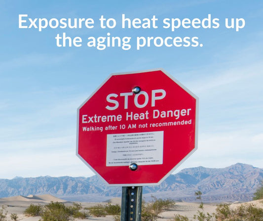 Link between heat and accelerated aging can be as much as smoking and drinking