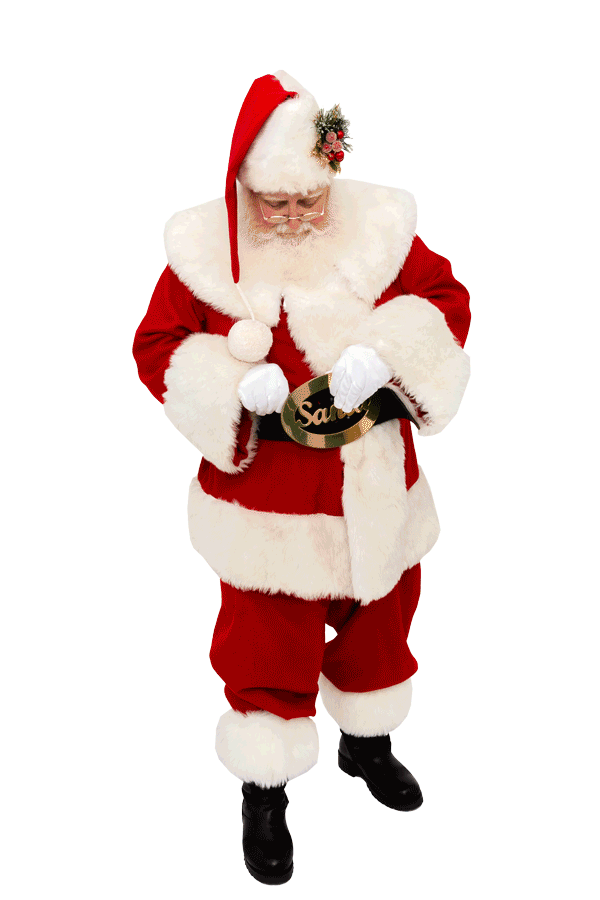 Santa putting and UnderCool 3 Cooling vest under their Santa suit