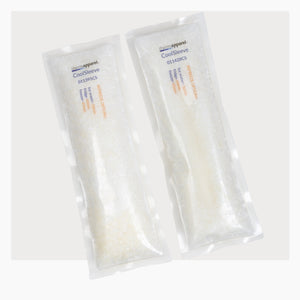 Two CoolSleeve Cooling Packs on a white background