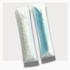 a pair of ThermApparel FlexCool Headband Cooling Packs on white background