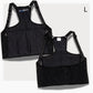 ThermApparel UnderCool 3 Cooling Vest Garment LARGE Black Front and Back view on a white background