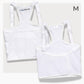 ThermApparel UnderCool 3 Cooling Vest Garment MEDIUM WHITE Front and Back view on a white background