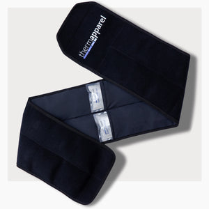 Black ThermApparel RallyWrap showing 2 cooling packs on a white background