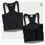 ThermApparel UnderCool 3 Cooling Vest Garment SMALL Black Front and Back view on a white background