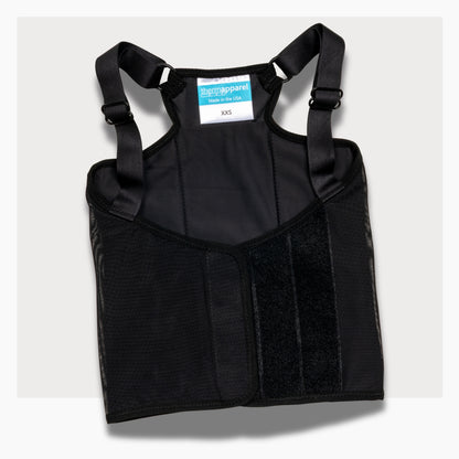 ThermApparel UnderCool 3 Cooling Vest Garment XXS Black front view on a white background