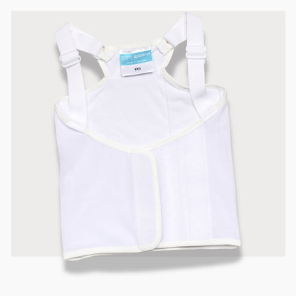 ThermApparel UnderCool 3 Cooling Vest Garment XXS White Front view on a white background