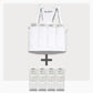 UnderCool 3 Double Pack Cooling Vest Bundle with 4 ExtendedCool Cooling Packs in the Medium White garment and 4 spare SlimCool Cooling packs on a white background. 