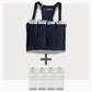 UnderCool 3 Double Pack Cooling Vest Bundle with 4 SlimCool Cooling Packs in the medium black garment and 4 spare SlimCool Cooling packs on a white background. 