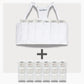 UnderCool 3 Double Pack  Cooling Vest Bundle with 6 ExtendedCool Cooling Packs in the XXL White garment and 6 spare SlimCool Cooling packs on a white background. 