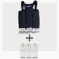 UnderCool 3 Double Pack Cooling Vest Bundle with 3 ExtendedCool Cooling Packs in the XXS black garment and 3 spare SlimCool Cooling packs on a white background. 