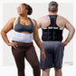 A woman wearing a white ThermApparel UnderCool 3 and a man wearing a black ThermApparel UnderCool 3 showing the cooling packs on a white background