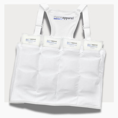 ThermApparel UnderCool 3 White Cooling vest on a white background