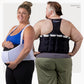 A pregnant woman holding her belly wearing a white ThermApparel UnderCool 3 XXL Cooling Vest and a man wearing a black ThermApparel UnderCool 3 XXL Cooling Vest showing the 6 cooling packs on a plain background