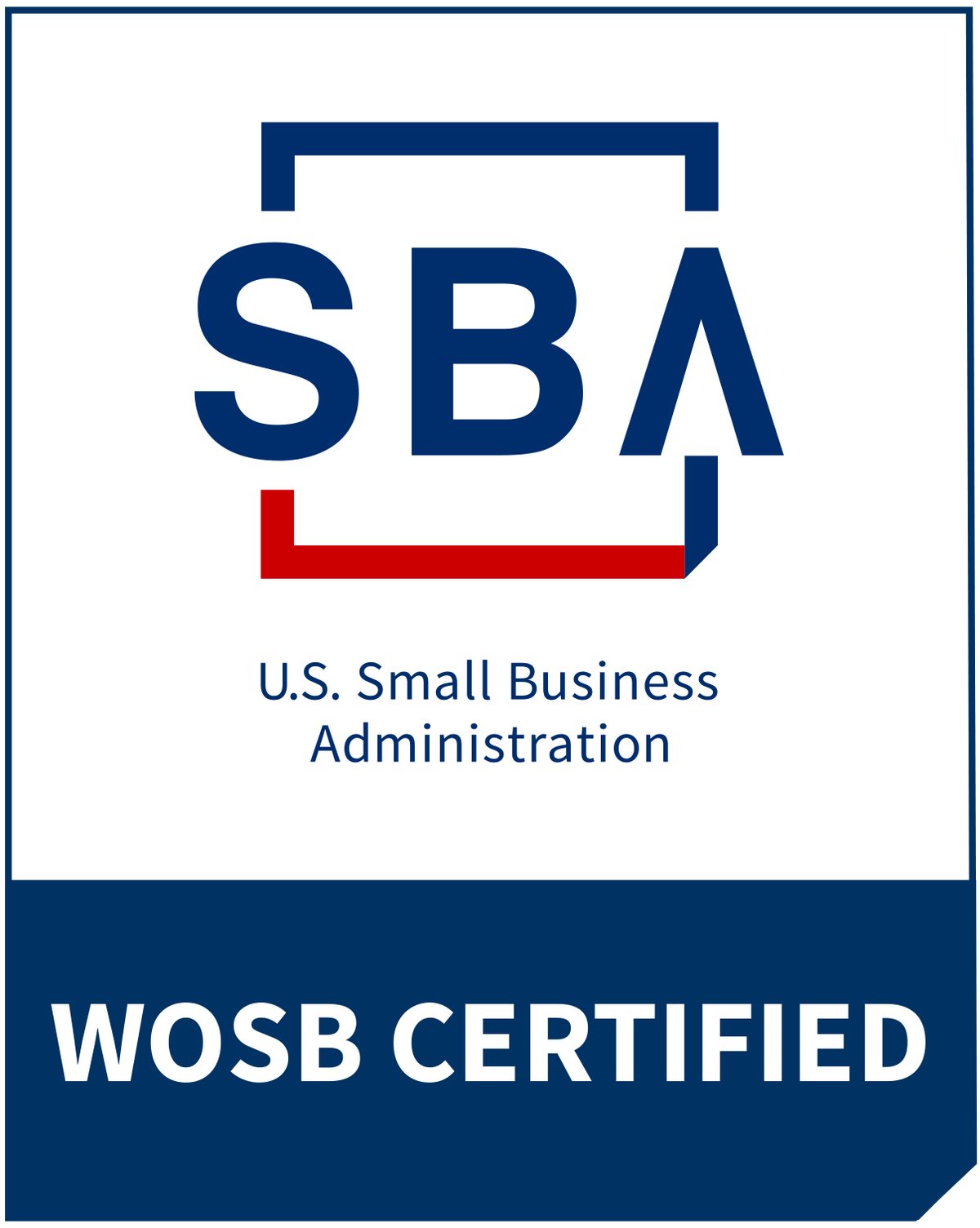 Certified WOSB Woman-Owned Small Business Logo